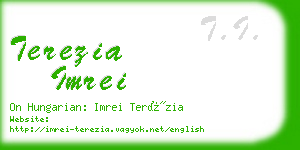 terezia imrei business card